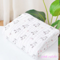 korean custom six layers print top selling elephant sublimation muslim blank 100% cotton coton crochet baby blanket